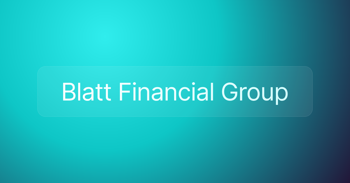 Blatt Financial Group