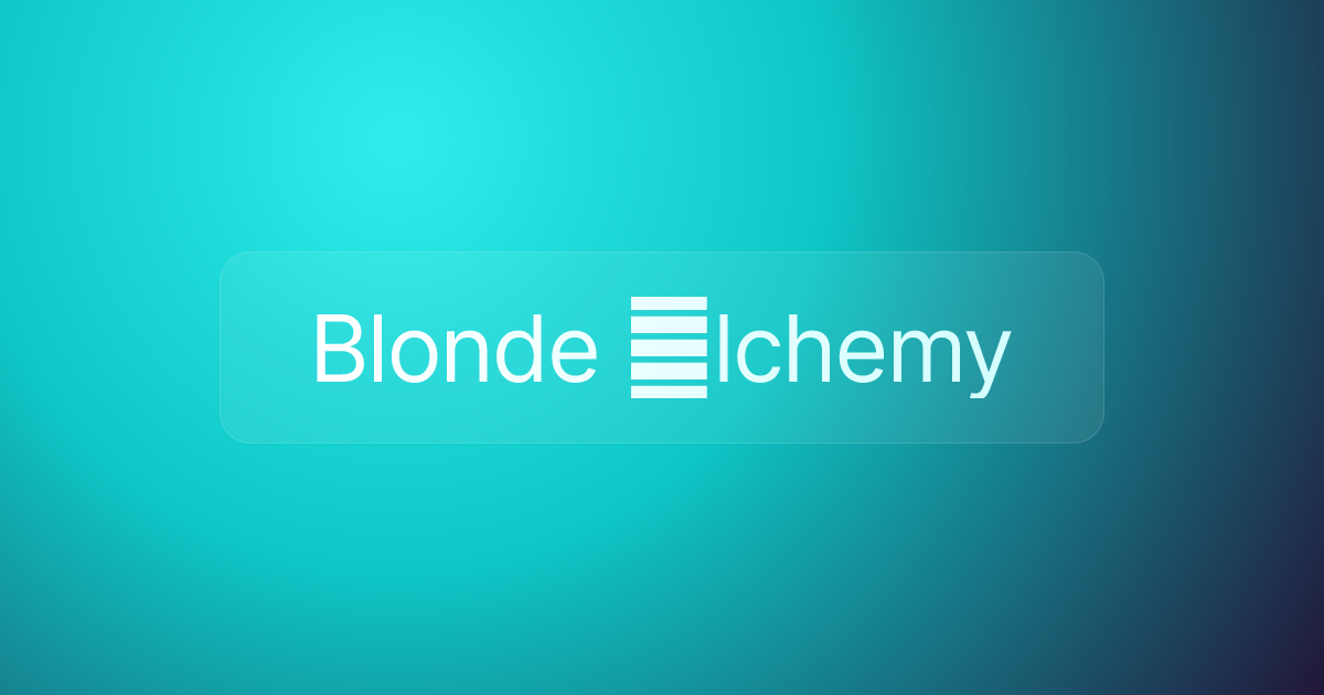 Blonde ∆lchemy