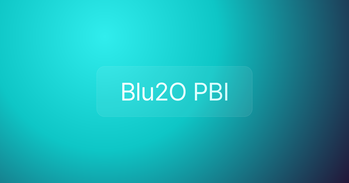 Blu2O PBI