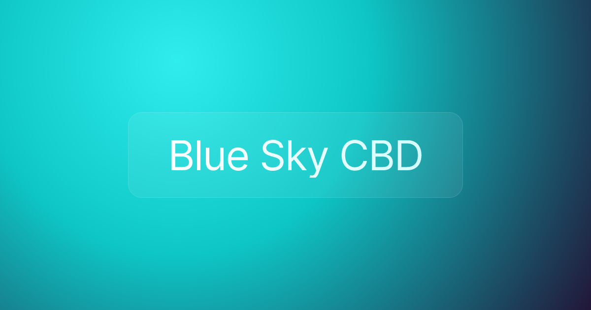 Blue Sky CBD