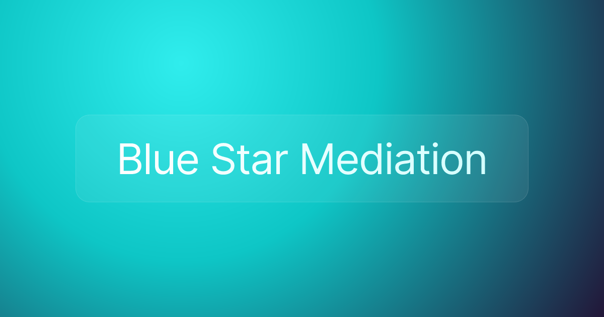 Blue Star Mediation
