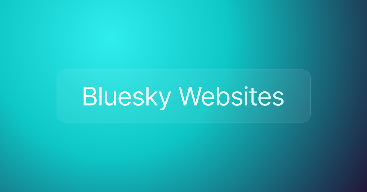 Bluesky Websites