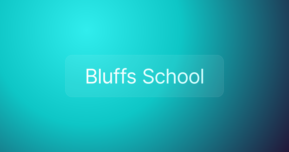 Bluffs School