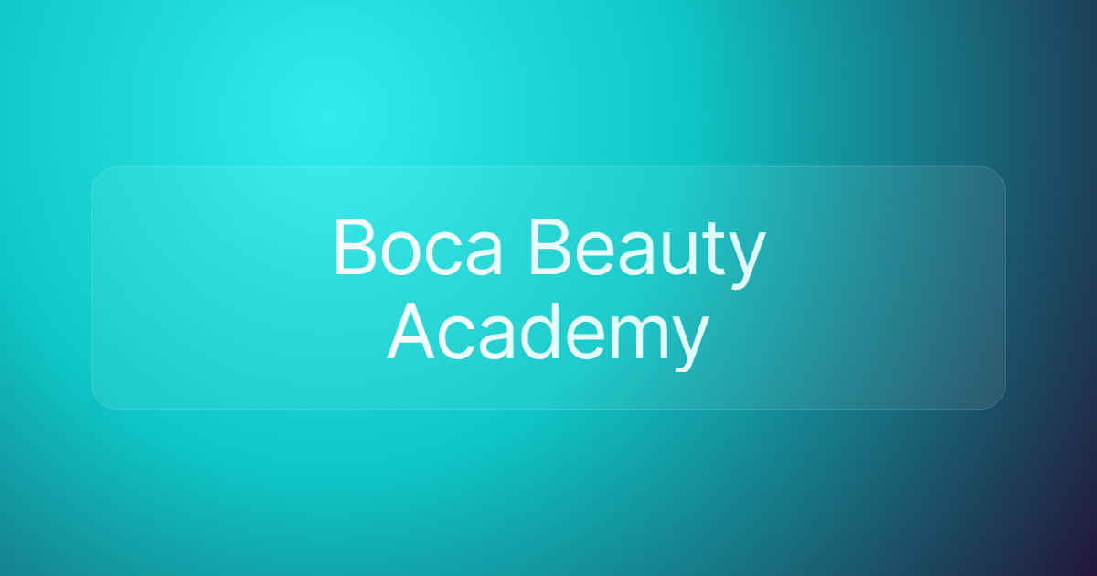 Boca Beauty Academy