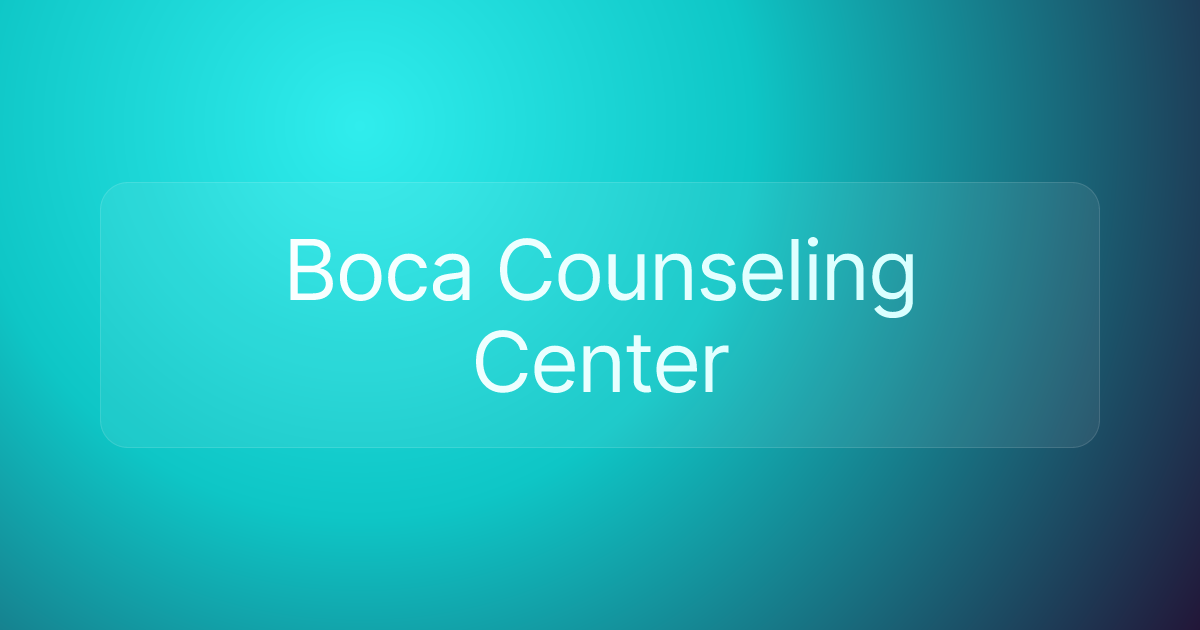 Boca Counseling Center