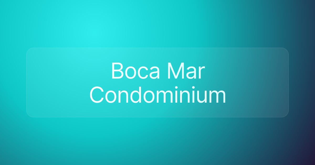 Boca Mar Condominium