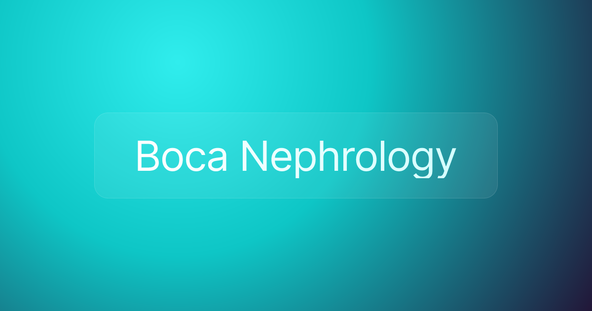 Boca Nephrology