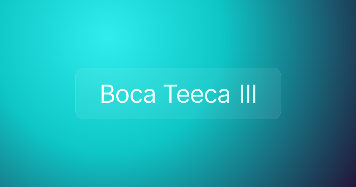 Boca Teeca III