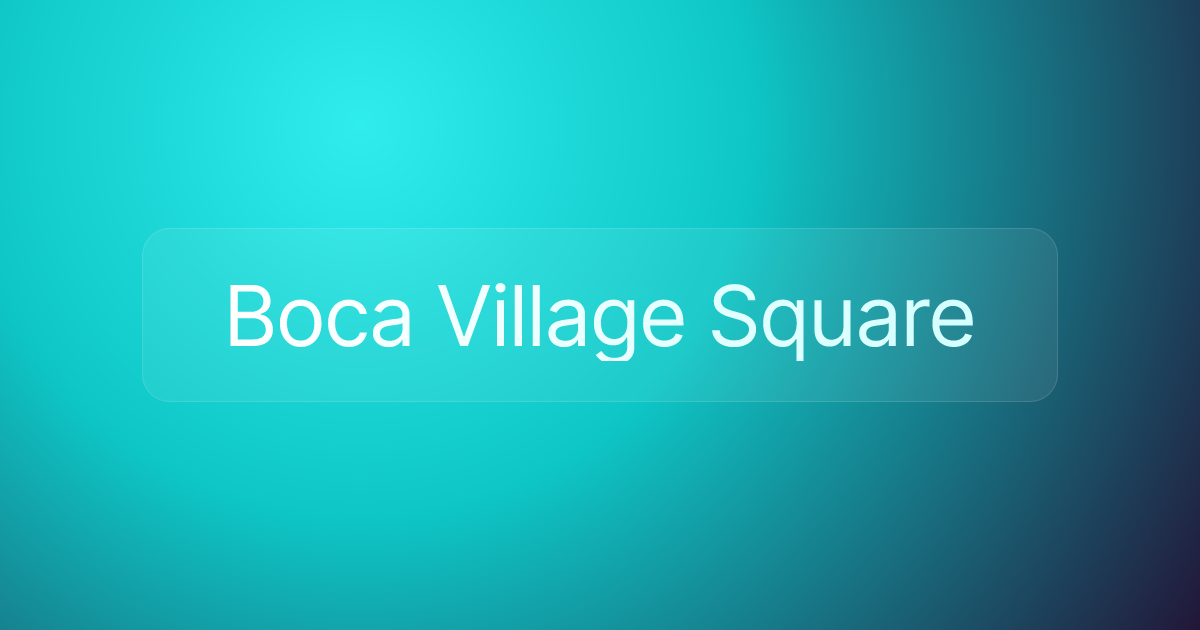 Boca Village Square