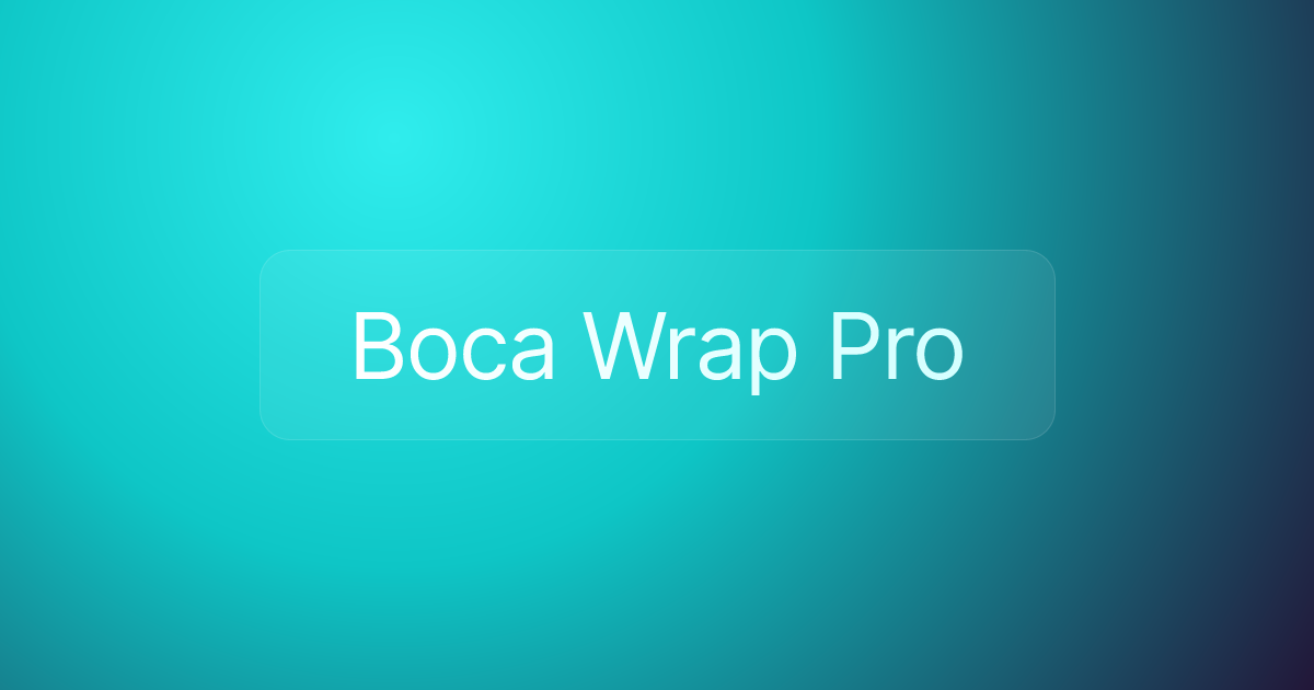 Boca Wrap Pro