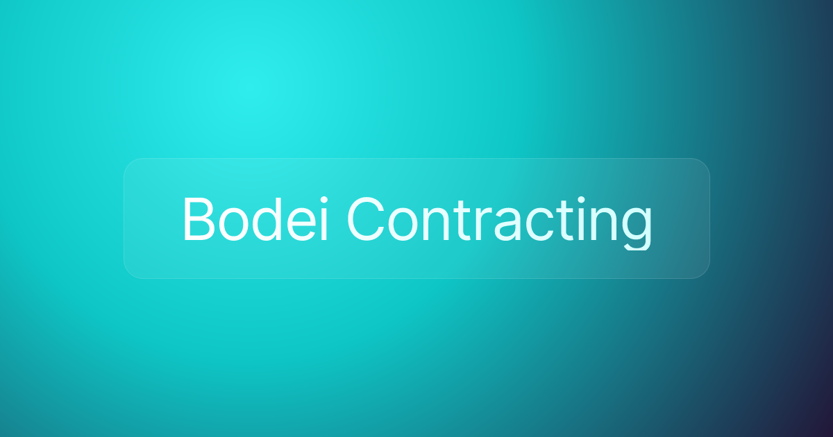 Bodei Contracting