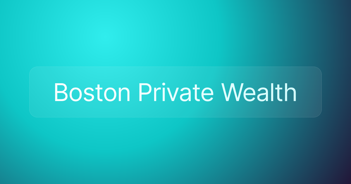 Boston Private Wealth