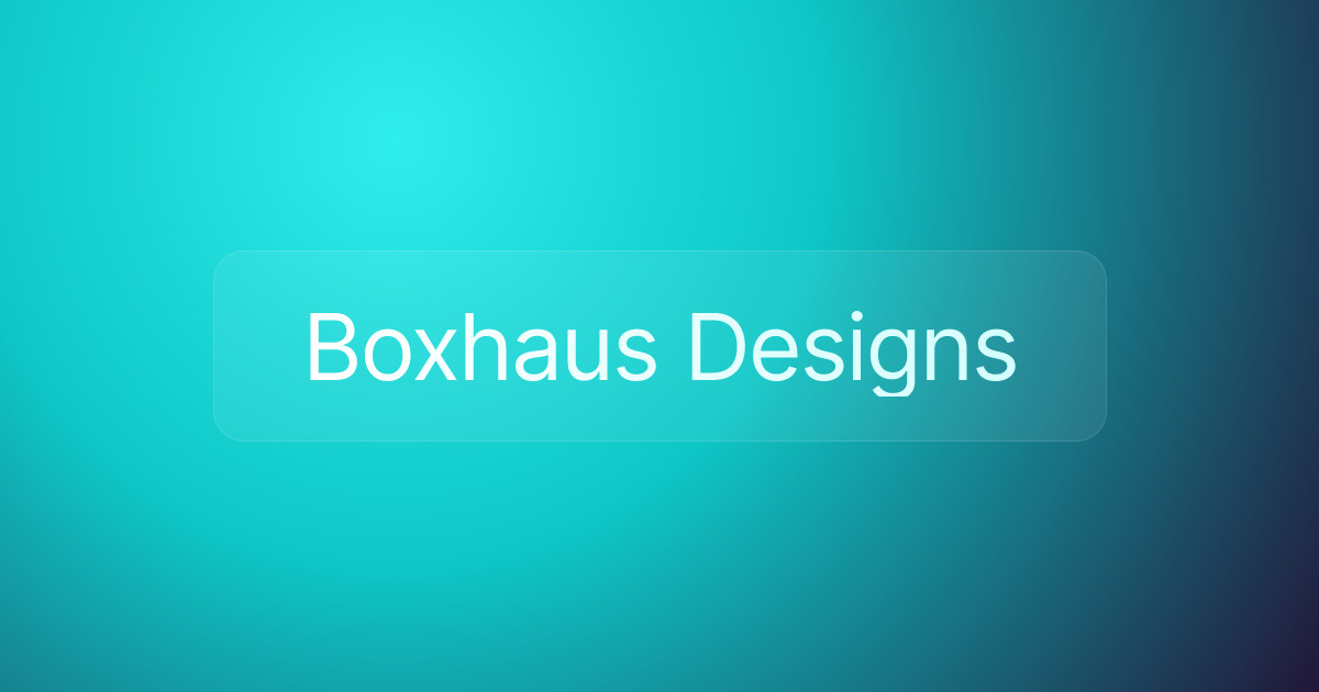 Boxhaus Designs