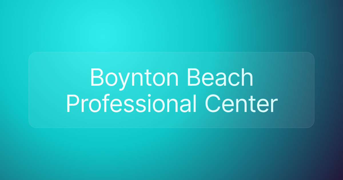 Boynton Beach Professional Center