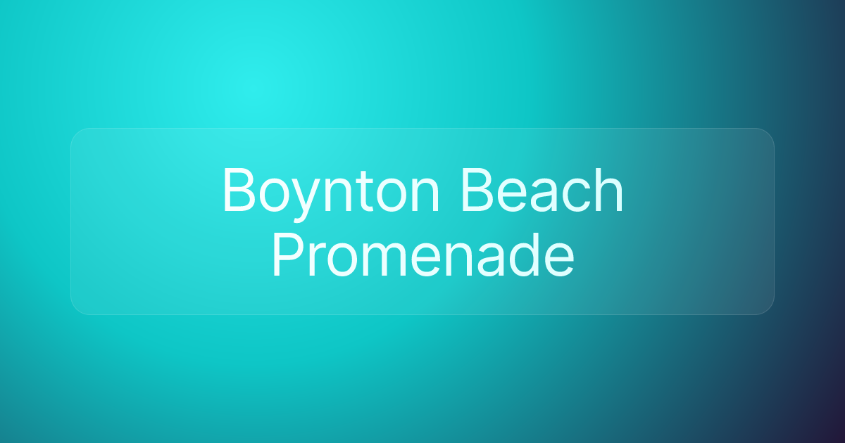 Boynton Beach Promenade