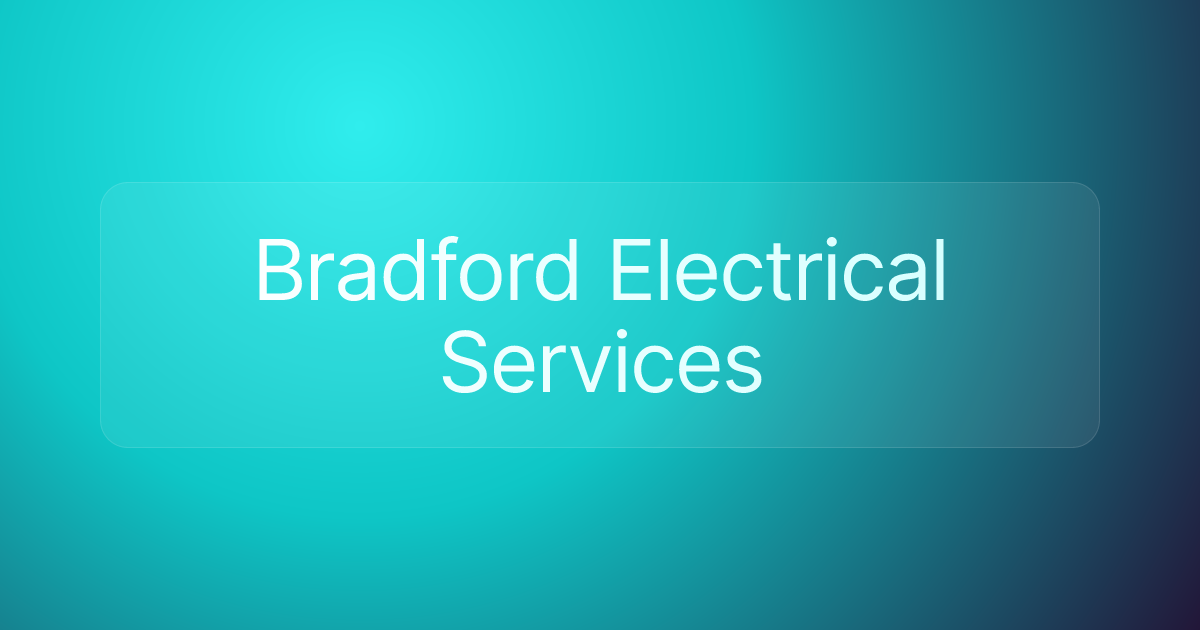 Bradford Electrical Services