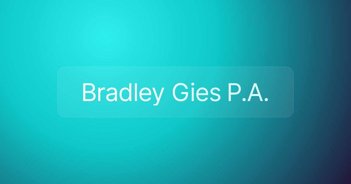 Bradley Gies P.A.