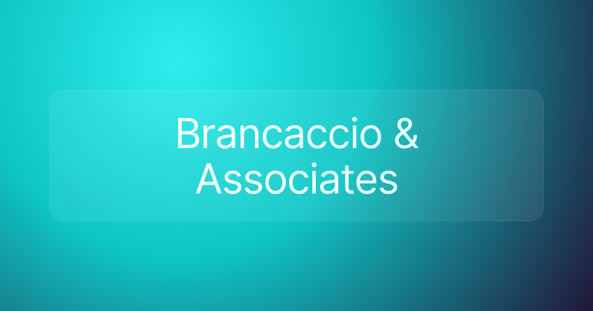 Brancaccio & Associates