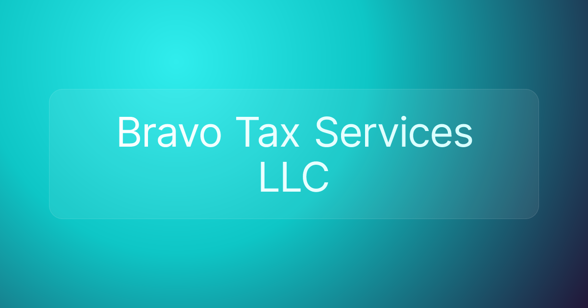 Bravo Tax Services LLC