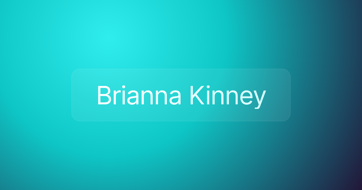 Brianna Kinney