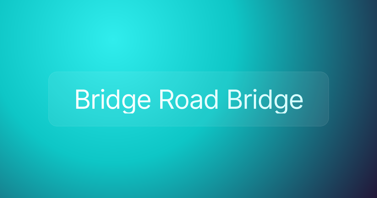 Bridge Road Bridge
