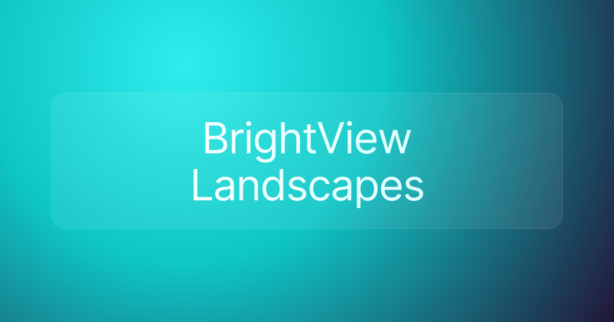 BrightView Landscapes