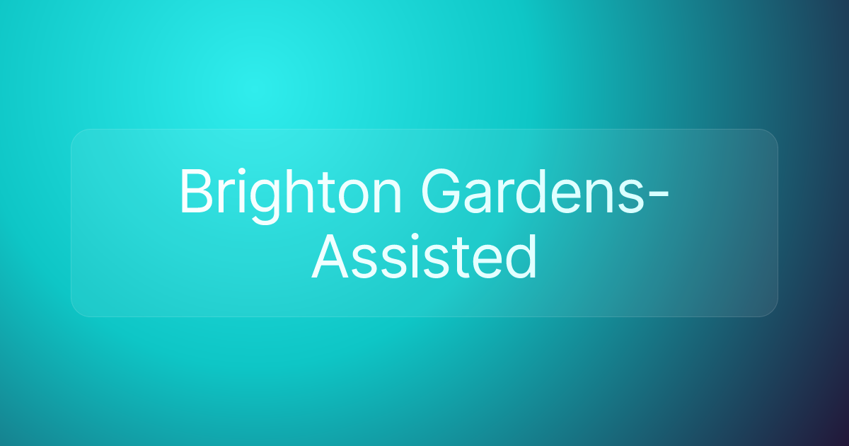 Brighton Gardens-Assisted