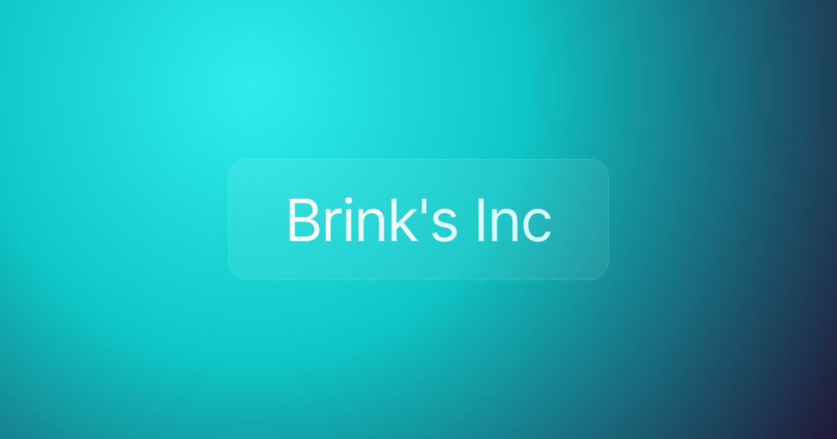 Brink's Inc