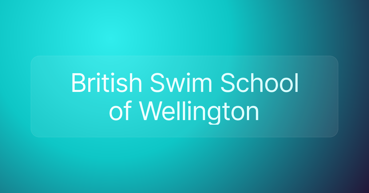 British Swim School of Wellington