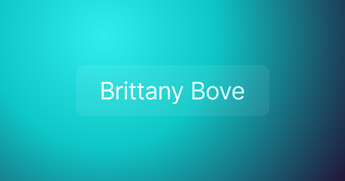Brittany Bove