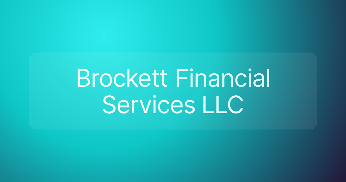 Brockett Financial Services LLC