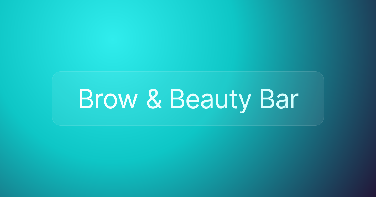 Brow & Beauty Bar