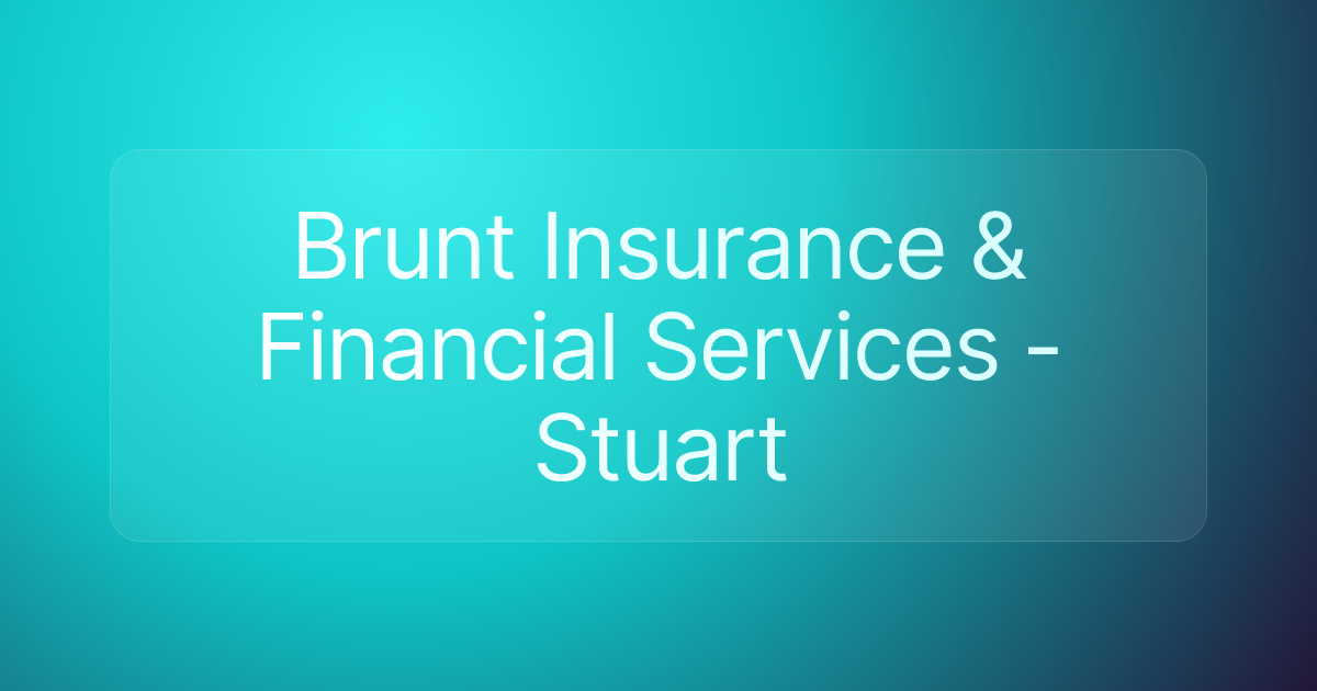 Brunt Insurance & Financial Services - Stuart