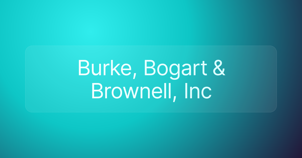 Burke, Bogart & Brownell, Inc