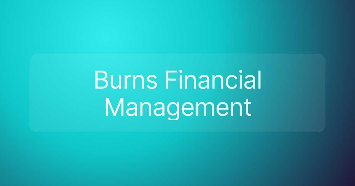 Burns Financial Management
