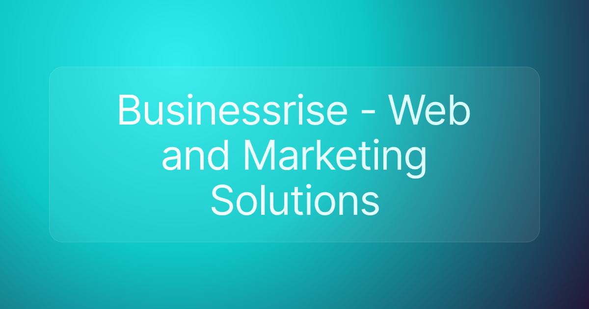 Businessrise - Web and Marketing Solutions