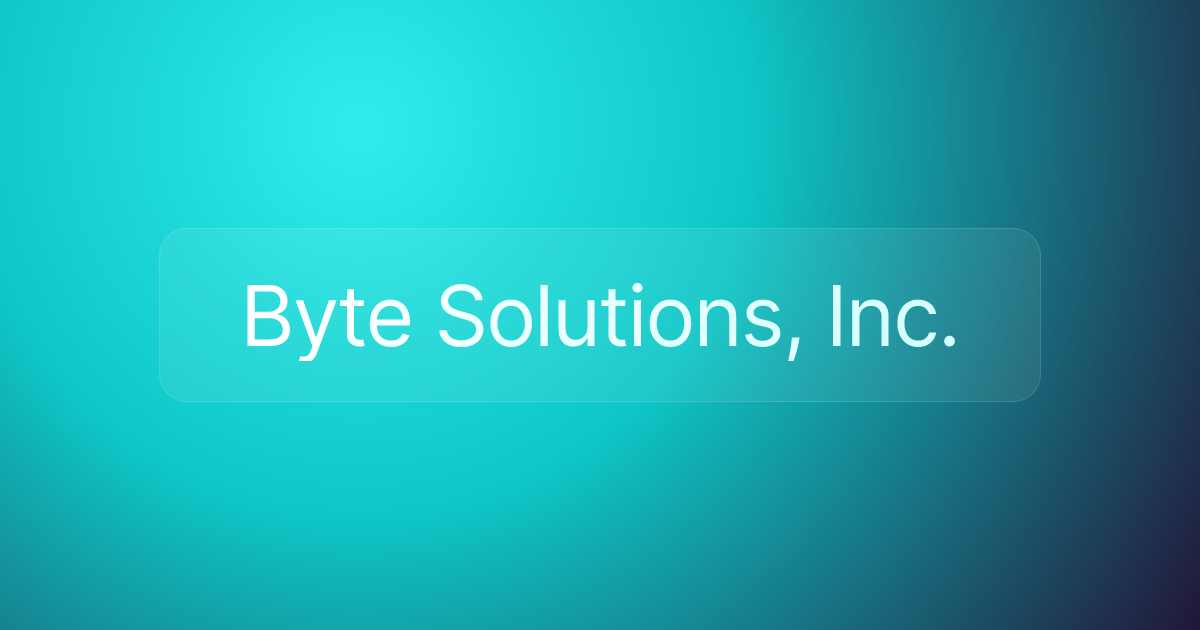 Byte Solutions, Inc.