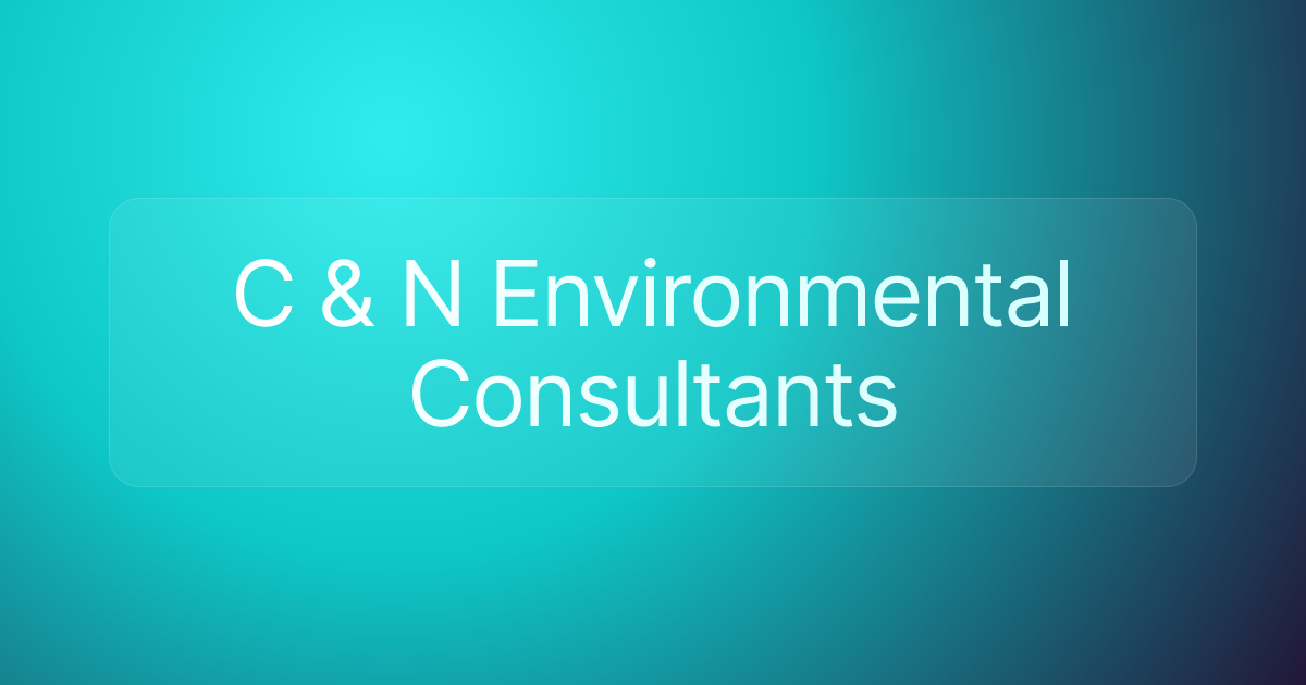 C & N Environmental Consultants