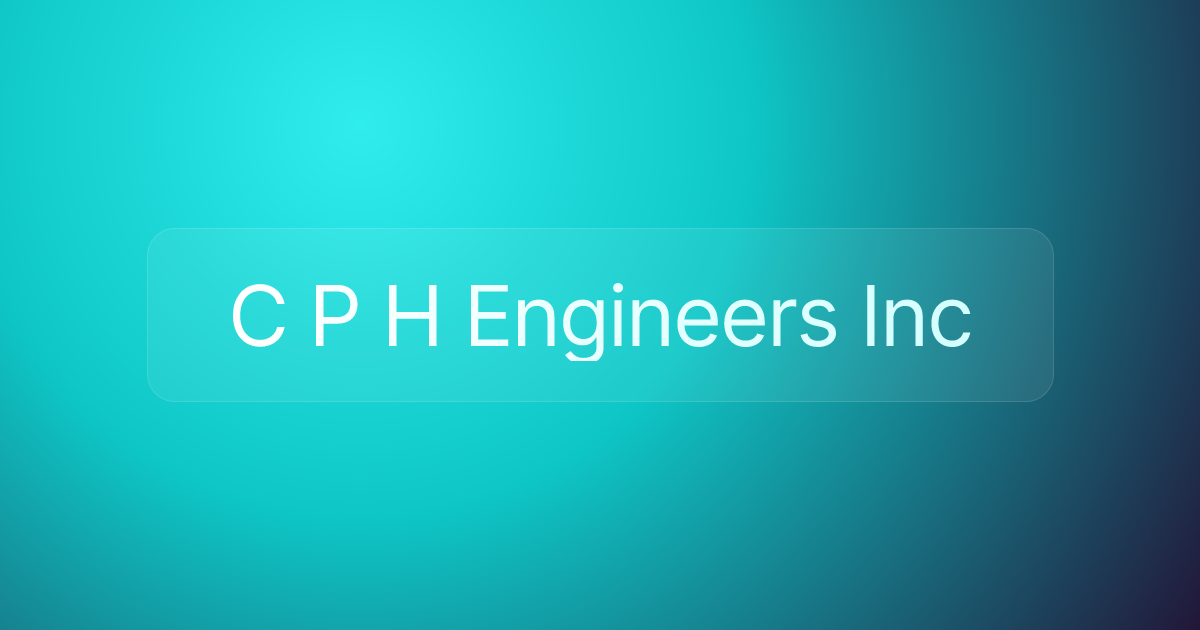 C P H Engineers Inc