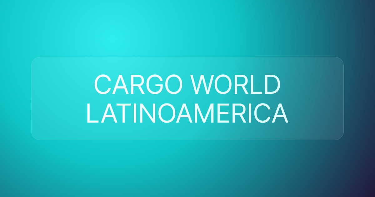 CARGO WORLD LATINOAMERICA