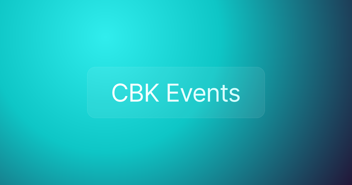CBK Events
