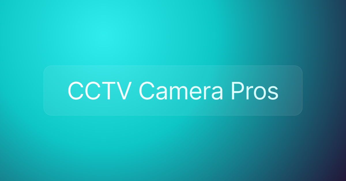 CCTV Camera Pros