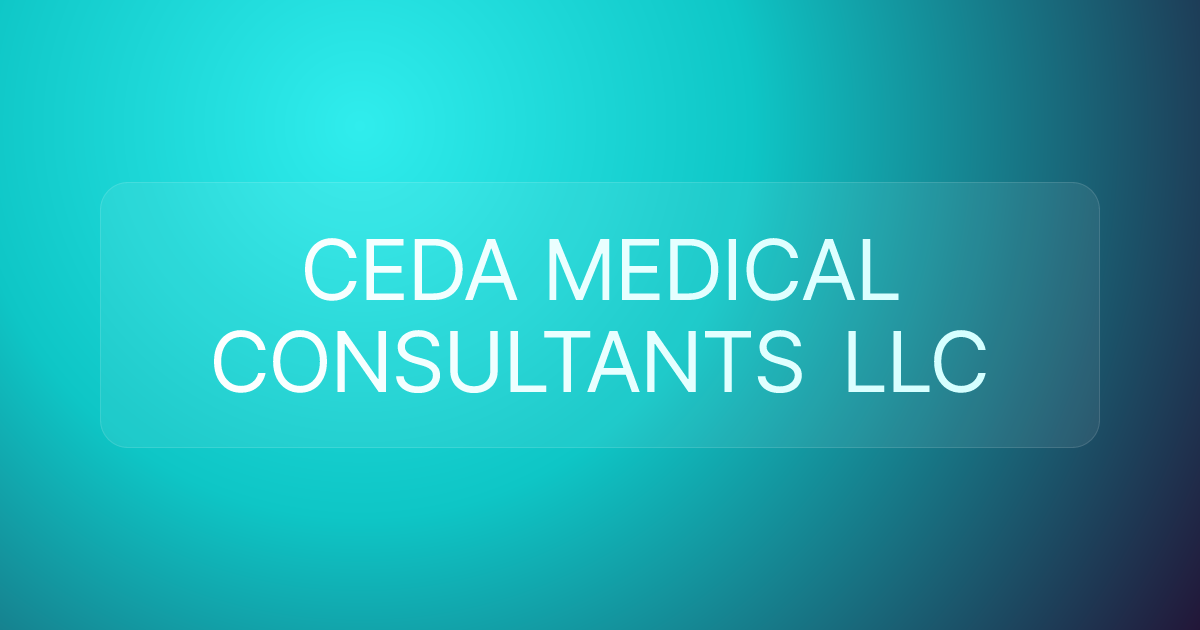 CEDA MEDICAL CONSULTANTS LLC