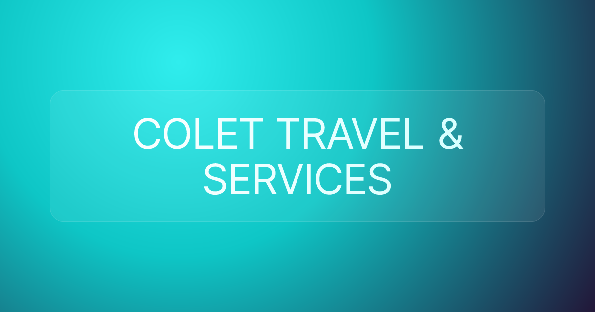 COLET TRAVEL & SERVICES