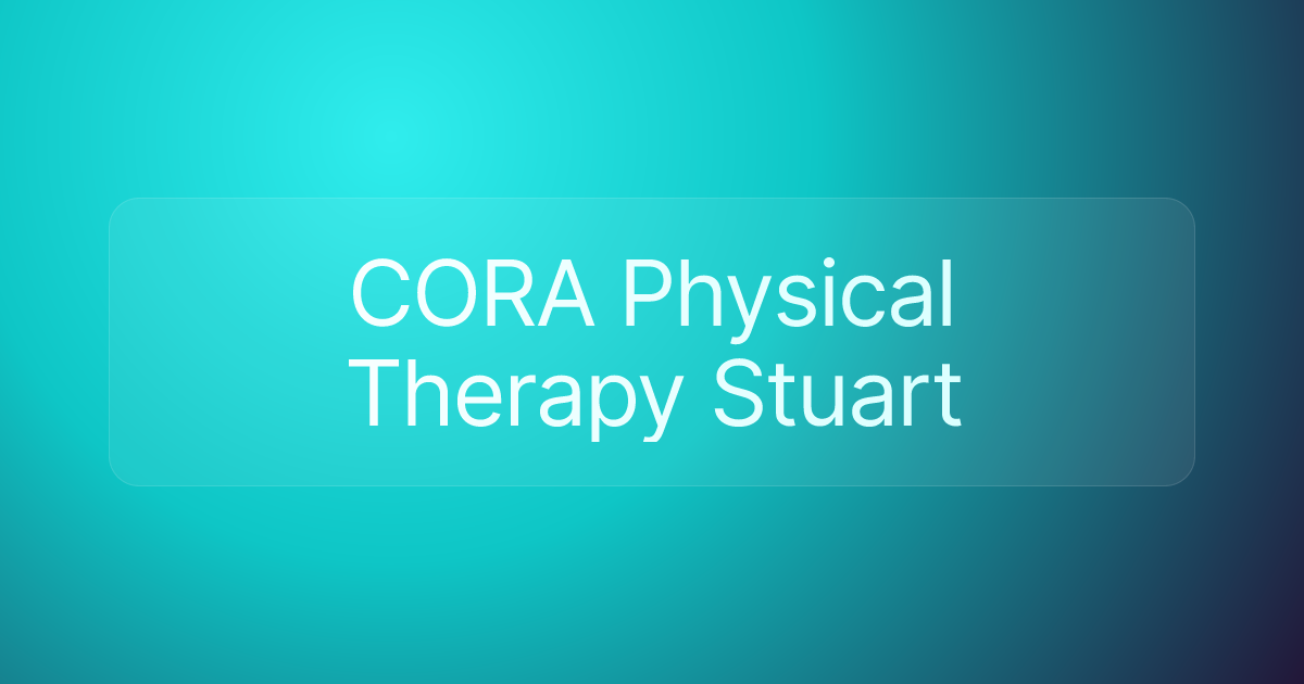 CORA Physical Therapy Stuart