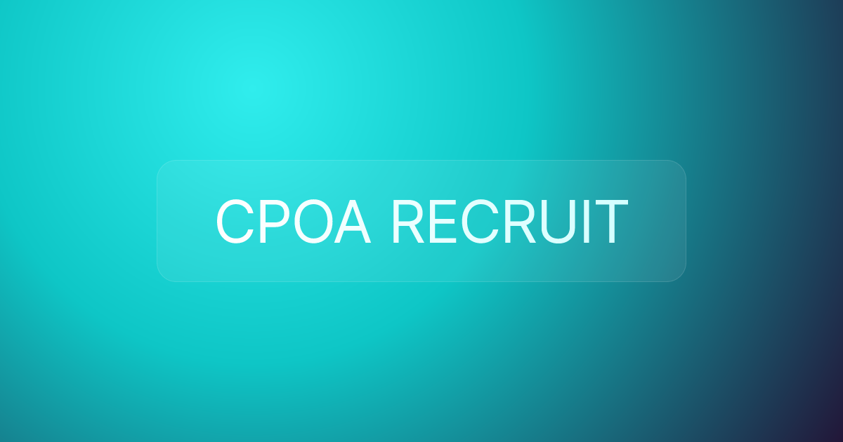 CPOA RECRUIT