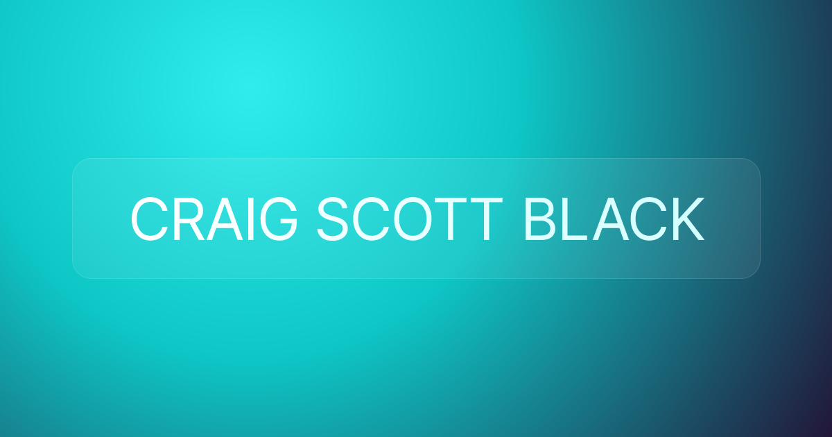 CRAIG SCOTT BLACK