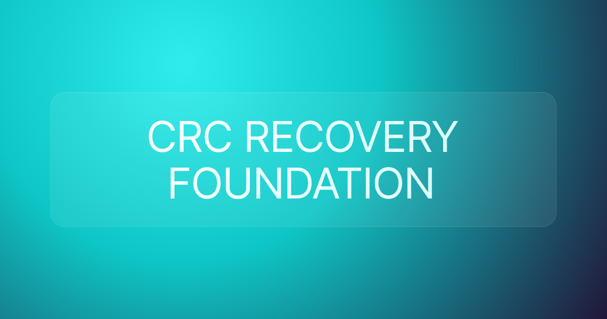 CRC RECOVERY FOUNDATION