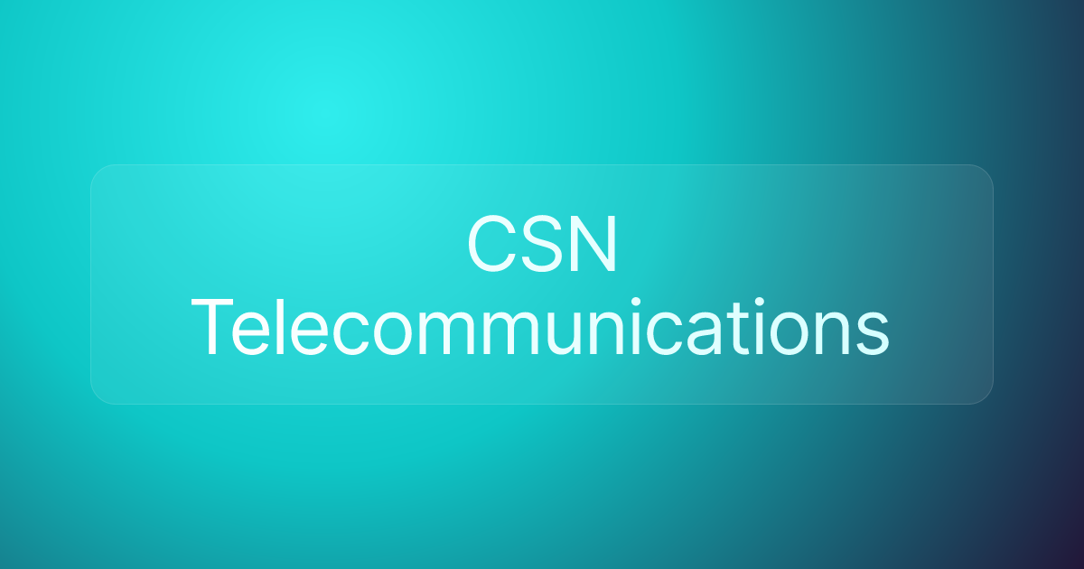 CSN Telecommunications