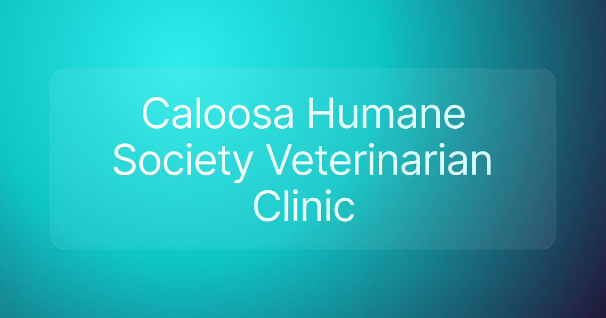 Caloosa Humane Society Veterinarian Clinic